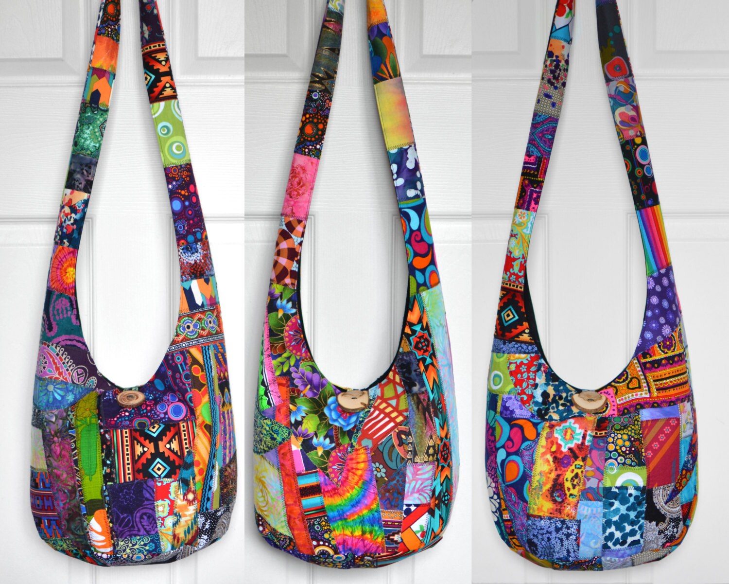 Made to Order Hobo Bag Crossbody Bag Patchwork Boho Purse Crazy