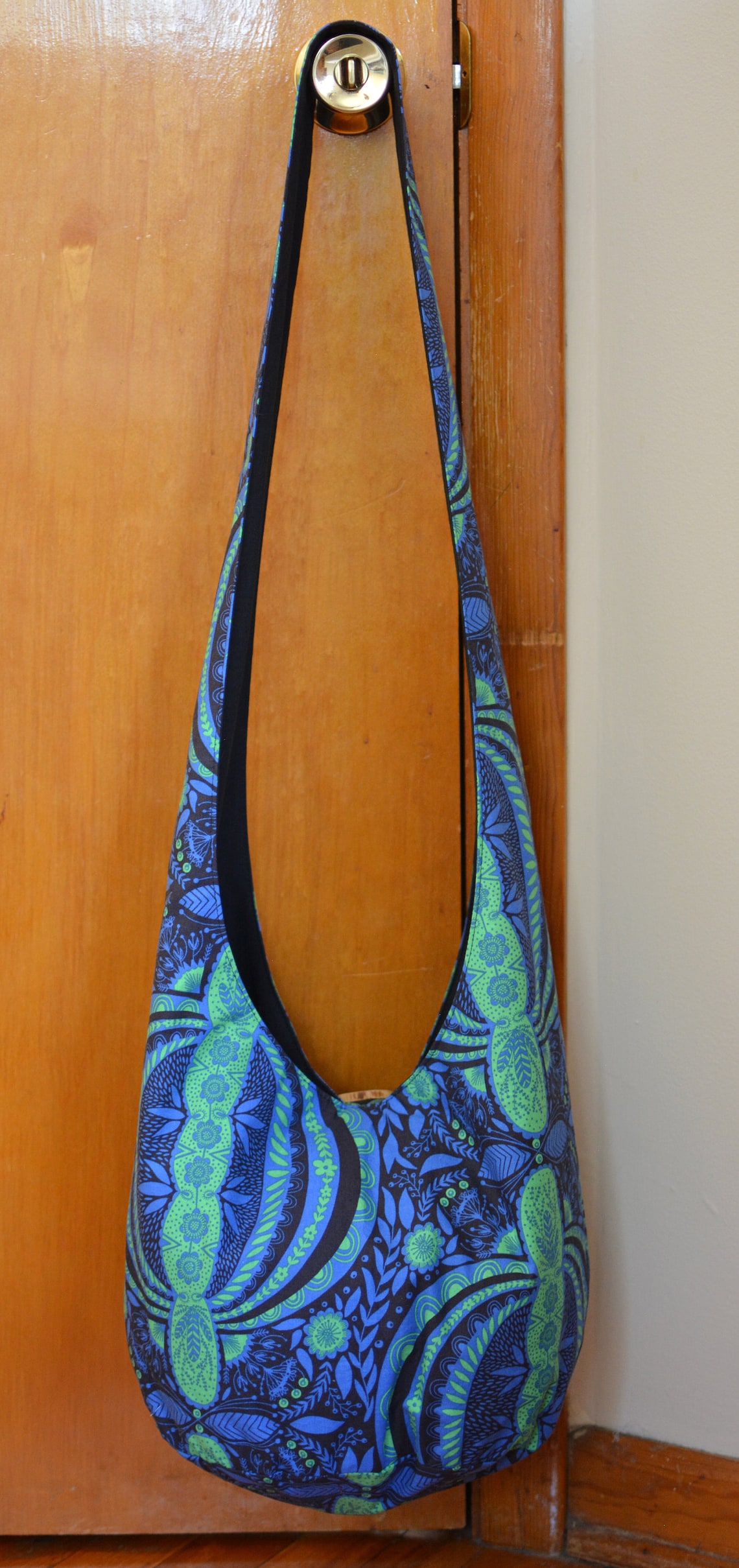 Geometric Hobo Bag Crossbody Bag Boho Bag Cotton Hippie Purse Etsy