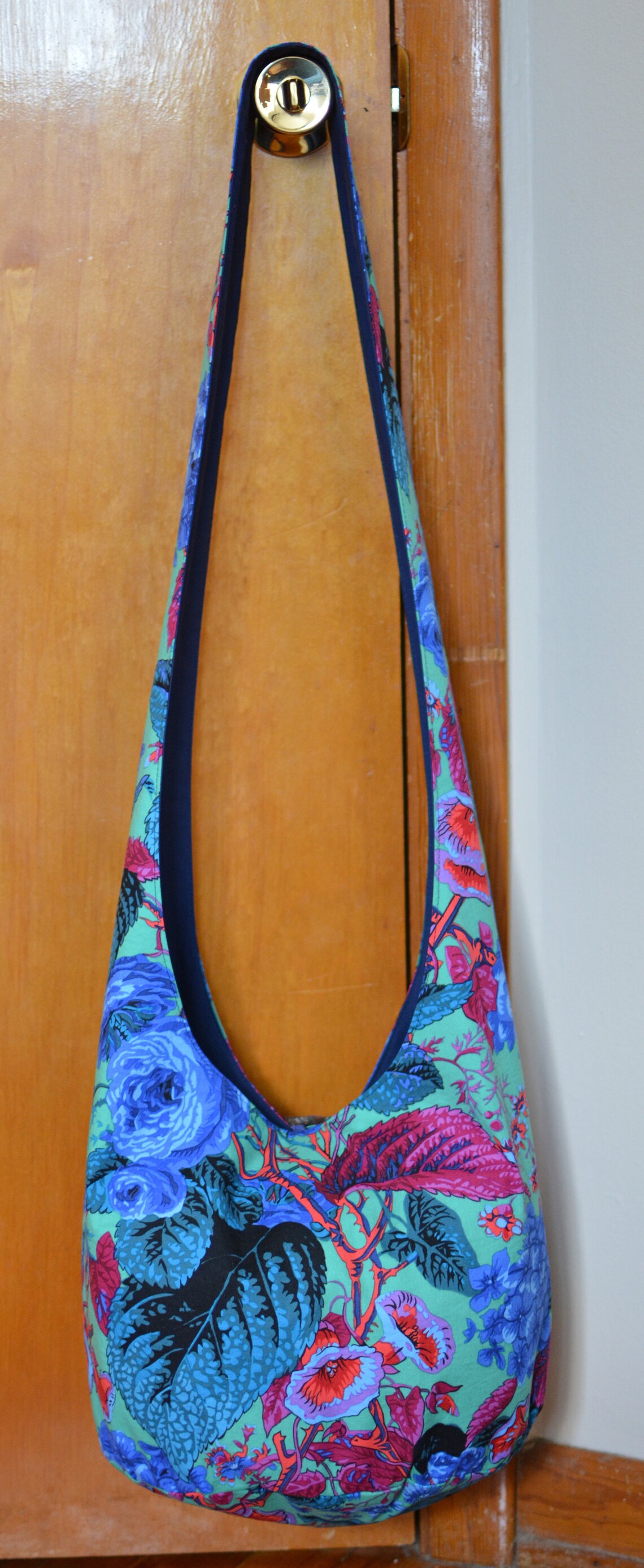 Made to Order Floral Crossbody Bag Hobo Bag Fabric Boho Bag Etsy