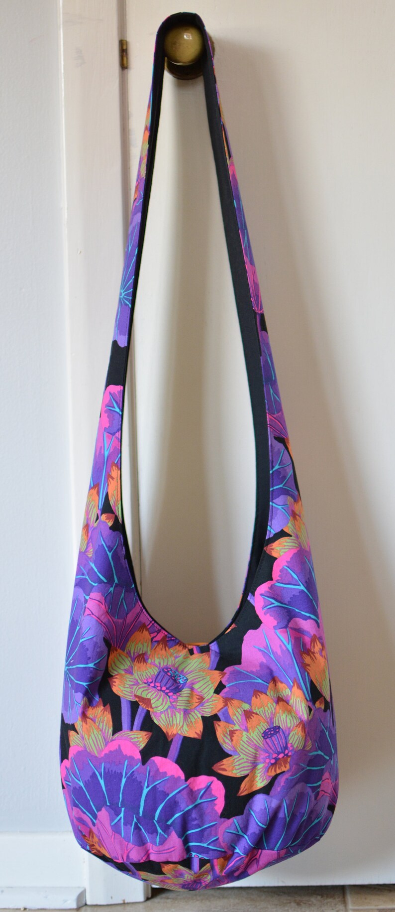 Made to Order Floral Hobo Bag Cotton Boho Bag Crossbody Bag Etsy