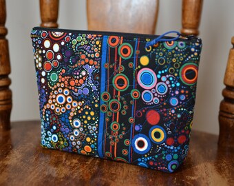 MADE TO ORDER Zipper Pouch All Purpose Pouch Pencil Case Pencil Pouch Cosmetic Toiletry Bag Zipper Pouch Pencil Holder Bubbles Effervescence