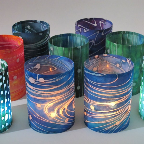 Batik Candle holder and cover