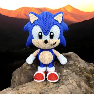 Sonic Crochet Figure STL File | 3D Printable Model (Digital Download)