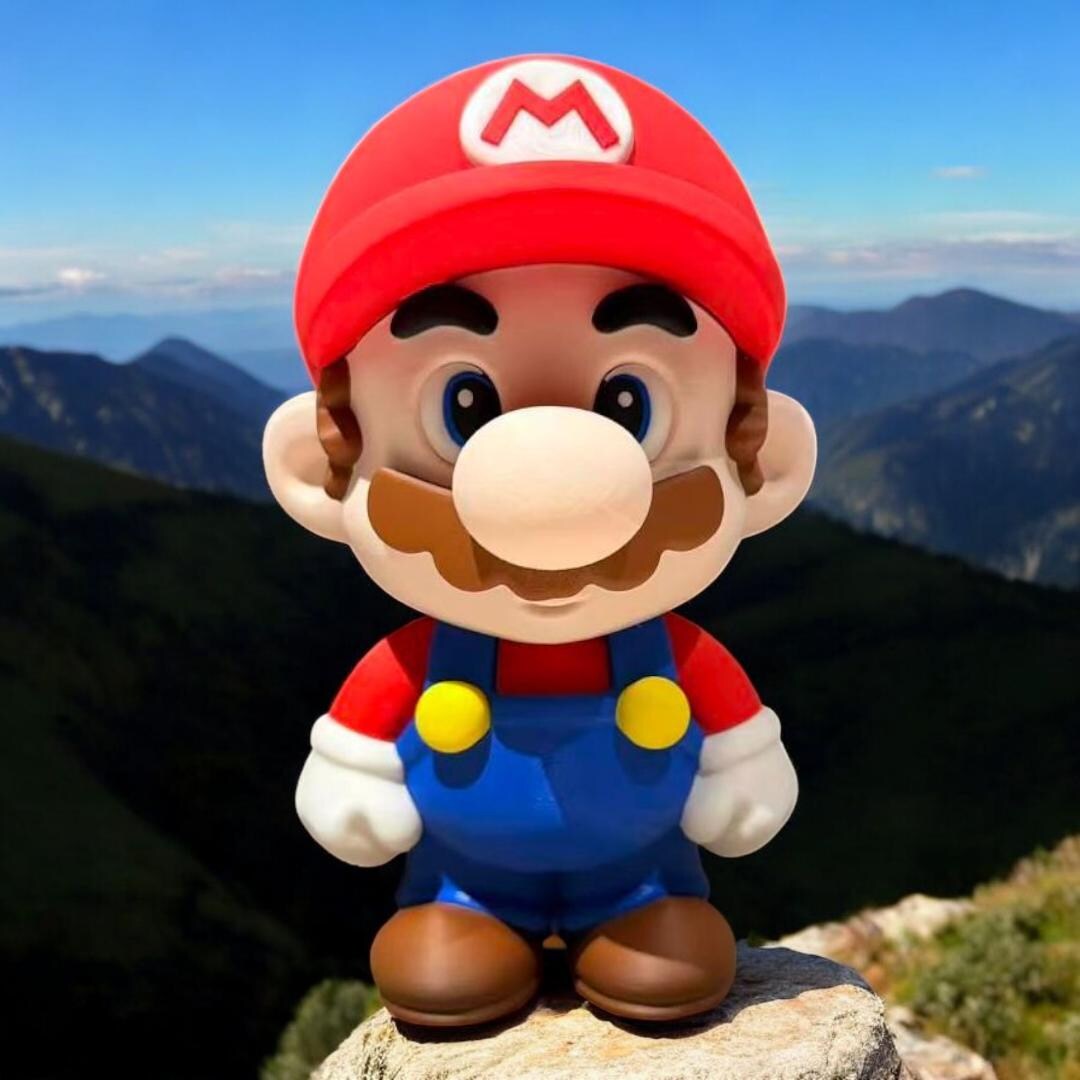 Chibi Mario Multi-color STL File | 3D Printable Model (digital Download ...