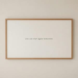 Börja om igen-tryck, motiverande citat-väggkonst, minimalistisk affisch, direktnedladdning, 5x7 8x10 11x14