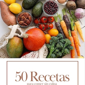 50 Recetas Saludables Faciles y Rapidas - Ebook de cocina Saludable (descarga Digital PDF)