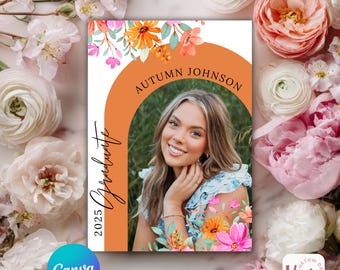 Graduation Invitation Template | Class of 2026 Grad Party Invite (Canva)