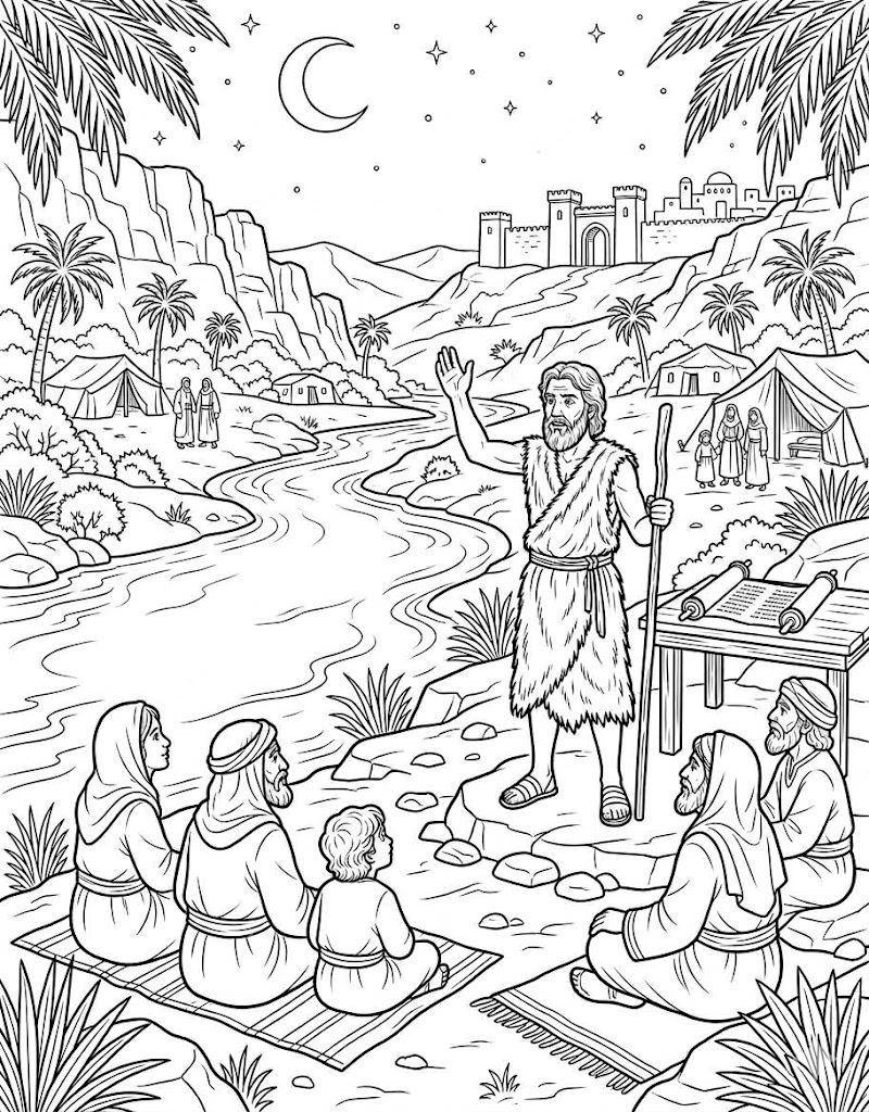New Testament Coloring Pages Kids Activity Printable Church With ...