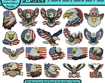 Diseños de bordado a máquina de cabeza de águila, águilas de fútbol, bordado de Filadelfia, águila calva voladora, patrón de águila americana, Pes 5+, tamaño