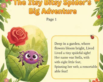 Itsy Bitsy Spider's Big Adventure Book | Toddler Nursery Rhyme Storybook (Ages 2-5)
