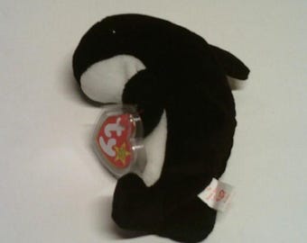Beanie Baby Waves con etiquetas de eco en estado casi impecable.
