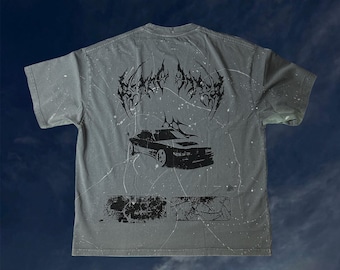 Cyber Genesis Graphic Car T-Shirt | Oversized Streetwear Tee | JDM Inspired Shirt | Alternative Fashion