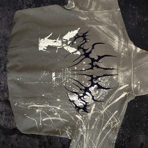Angel Sigilism Graphic Hoodie | Oversized Streetwear, Hand Screen Printed, Lightweight Cotton image 3