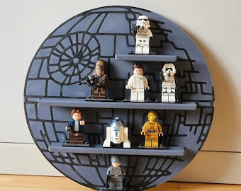 Star wars death star wall display shelf art