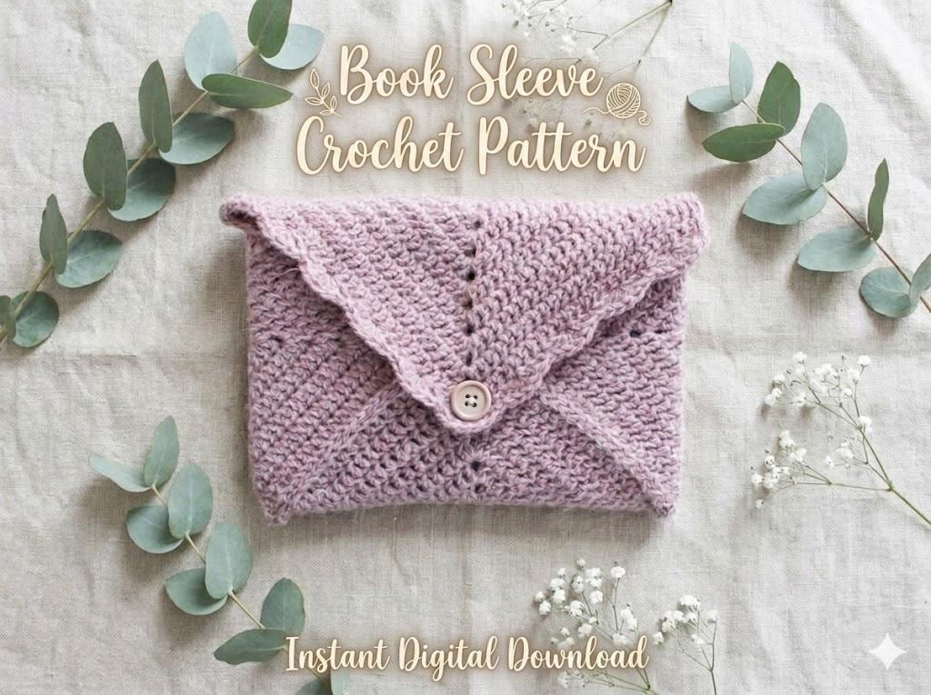 30 Book Sleeve Crochet Patterns for Stylish, Protective Handmade Reading Accessories 20 Granny-Inspired Book Sleeve Crochet Pattern PDF