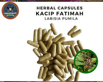 Biologische Pure Labisia pumila, Kacip Fatimah-capsules: supplement | Indonesische traditionele kruiden | Geheel vers en natuurlijk wild gemaakt