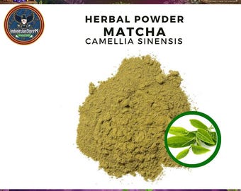 Biologische pure matcha groene thee (Camellia Sinensis) poeder: supplement | Indonesische traditionele kruiden | Alle verse natuurlijke kruiden WildCrafted