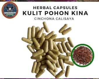 Biologische pure cinchona-calisaya-capsules: supplement | Indonesische traditionele kruiden | Geheel vers en natuurlijk wild gemaakt