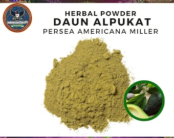 Organic Pure Avocado Leaves Persea Americana Miller Powder: Supplement | Indonesian Traditional Herbal | All Fresh Natural Herbs WildCrafted