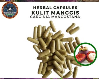 Biologische pure Garcinia Mangostana-capsules: supplement | Indonesische traditionele kruiden | Geheel vers en natuurlijk wild gemaakt