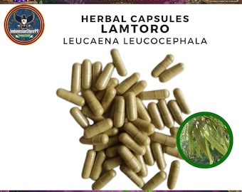 Biologische pure Leucaena Leucocephala, capsules: supplement | Indonesische traditionele kruiden | Geheel vers en natuurlijk wild gemaakt