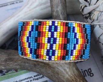Pulsera vintage de cuentas de semillas de los años 60