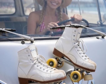 Vintage White CHICAGO Roller Skates Women Size 6