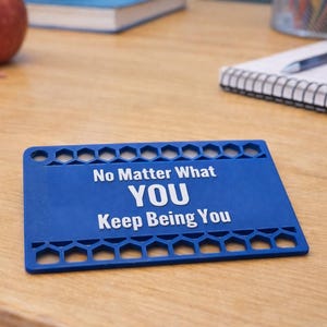 3D Printed Debit Card Message, Motivational, Sarcastic, Customizable (85.6x53.9mm)