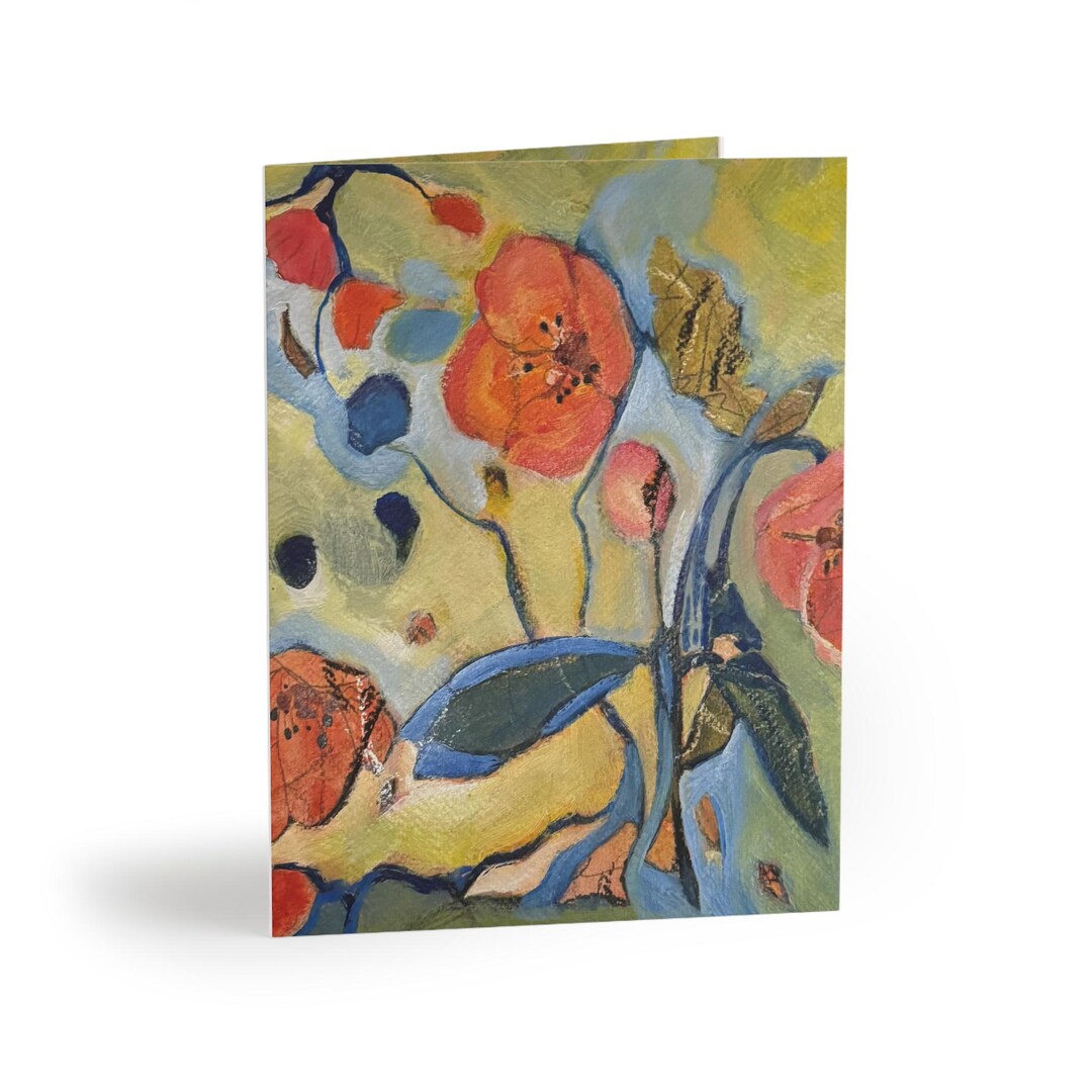 Hand Painted Floral Botanical Greeting Cards – Digitized Art ...