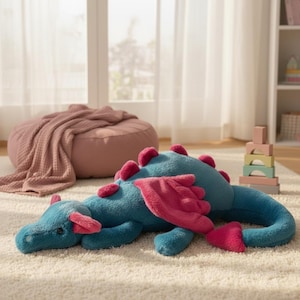 Soft Dragon Plush – Kawaii Fantasy Stuffed Animal for Kids, Anime Fans