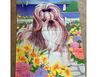 Vlag van Toland Home 2001 Shih Tzu & Lighthouse Garden. 36,5 l bij 25" W