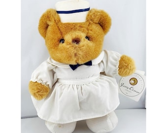 Vintage jaren 1980 Jerry Elsner verpleging pluche bruine beer knuffeldier