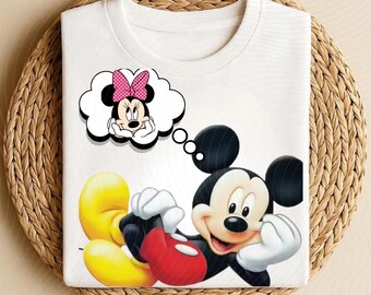 Mickey&Minnie Mouse Shirt, Love design