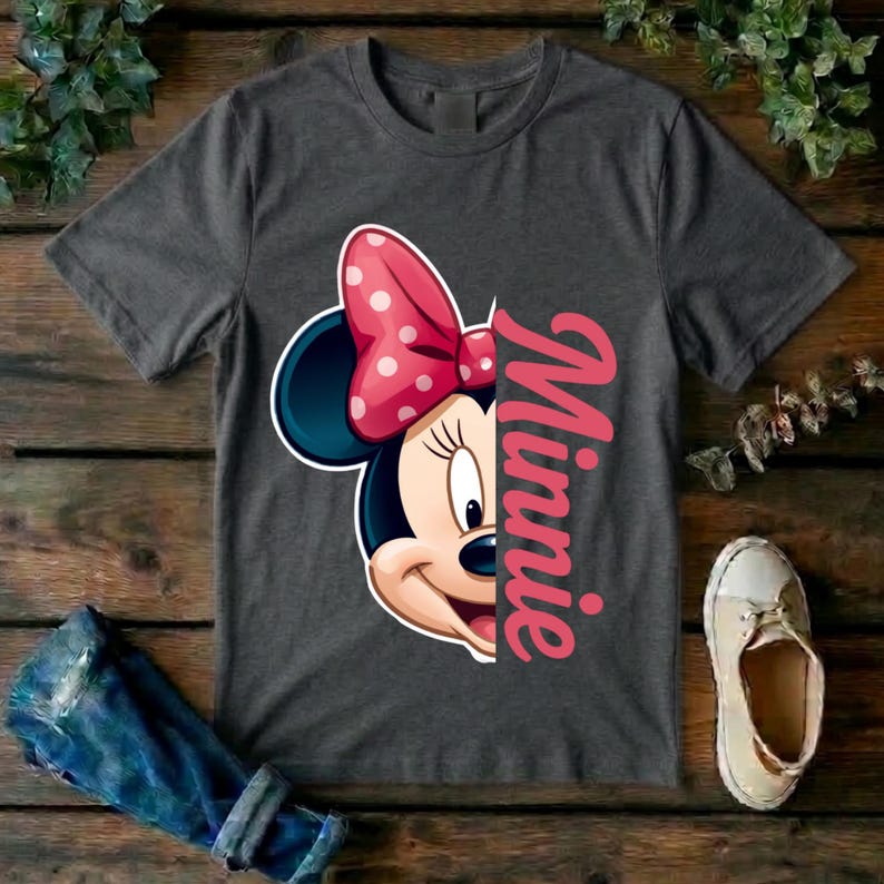 Minnie Mouse T-Shirt | Minnie Shirts | Birthday Girl Shirt | Pink Bow Kids Tee | image 2