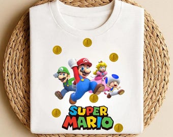 Super Mario Family Vacation Shirt, Matching Mario and Friends Tee
