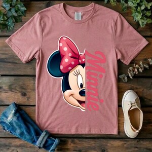 Minnie Mouse T-Shirt | Minnie Shirts | Birthday Girl Shirt | Pink Bow Kids Tee | image 11