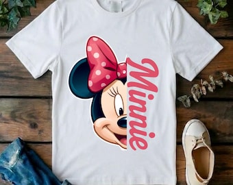Minnie Mouse T-Shirt |  Minnie Shirts | Birthday Girl Shirt | Pink Bow Kids Tee |