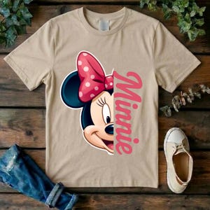 Minnie Mouse T-Shirt | Minnie Shirts | Birthday Girl Shirt | Pink Bow Kids Tee | image 14