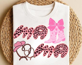 Pink Cowgirl Mama Shirt, Western Mom Graphic Tee, Rodeo Mom Gift