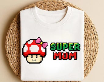 Super Mario ''Mom'' Shirt, Matching Mario and Friends Tee