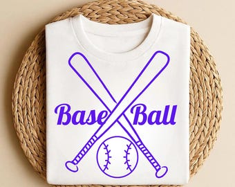 Vintage Purple Baseball Shirt, Game Day Apparel, Baseball Mom Gift, Retro Sports Unisex T-Shirt