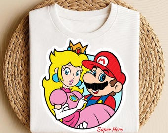 Princess Peach Kids T-Shirt – Super Mario Cartoon Tee