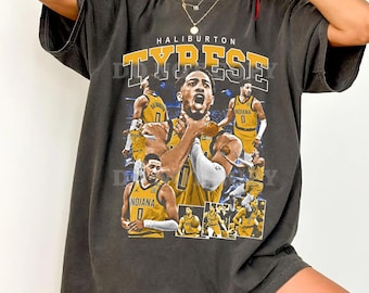 Komfort Farben Tyrese Haliburton Tee - Indiana Basketball Fan Shirt