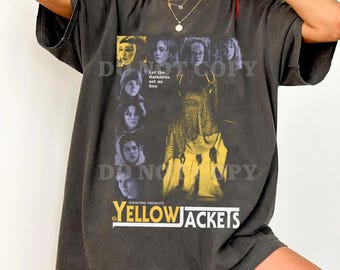 Komfortfarben Yellowjackets TV-Show-T-Shirt: Showtime Series Graphic Tee