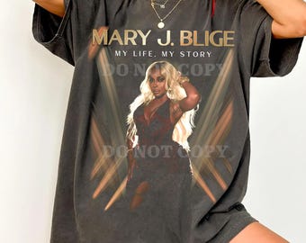 Komfortfarben Mary J Blige Tour T-Shirt