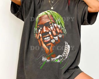 Komfortfarben Lil Yachty Big Face T-Shirt