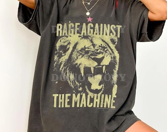 Komfort Farben Rage gegen die Maschine Shirt Vintage Rock Band Tee, Retro Musik Stil | RATM Shirt