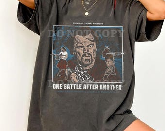Komfort Farben eine Schlacht nach dem anderen T-Shirt Paul Thomas Anderson Grafik Tee