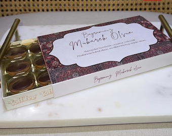 Toffifee Banderole für Bayram, Druckvorlage PDF, Geschenkverpackung, Eid Mubarek, Bayram Hediyelik, Sofortdownload