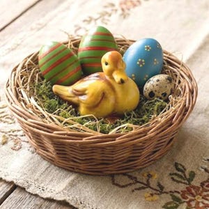 Vintage Goebel Mallard Duck Figurine – High-Gloss Golden Porcelain Bird (W. Germany)